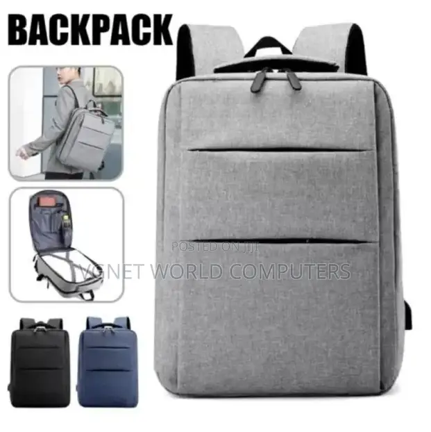 Laptop Backpack Bag Waterproof With 2 Compartments