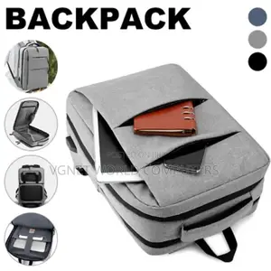 Laptop Backpack Bag Waterproof With 2 Compartments