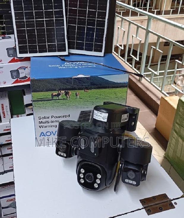 4g Triple Lens Dual Pannel Security Solar Cameras - main view
