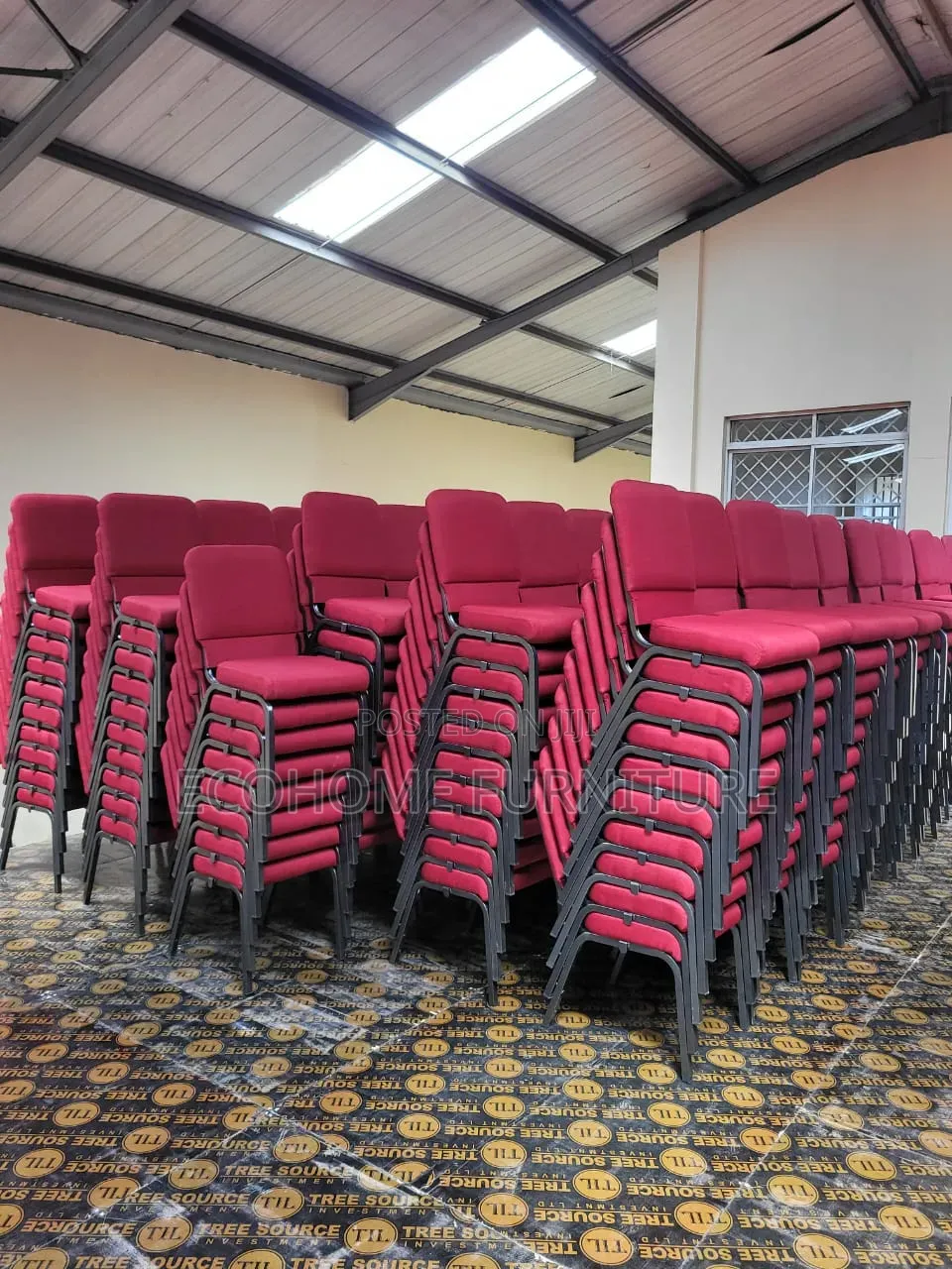 Maroon Conference Banquet Chairs