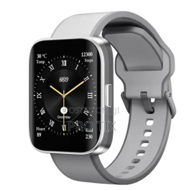 Qcy Urban Gs Smart Watch, Black, Silver Gray
