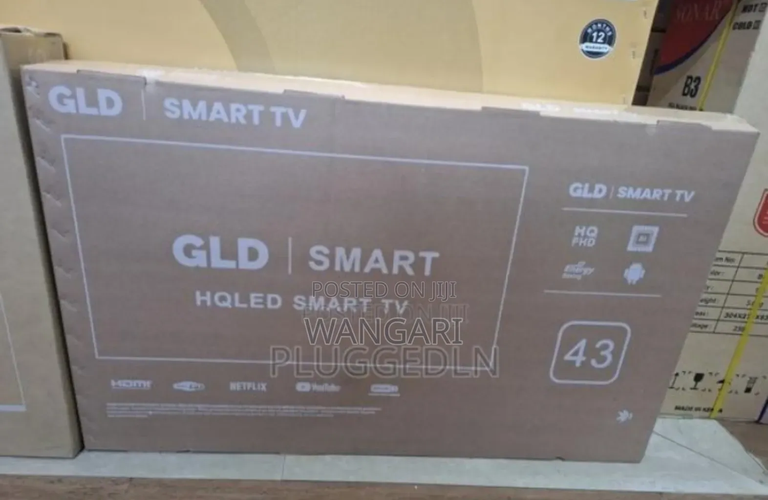 With 14months Warranty GLD 43inch Smart Tv
