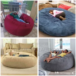 Extra Large Maroon Beanbag