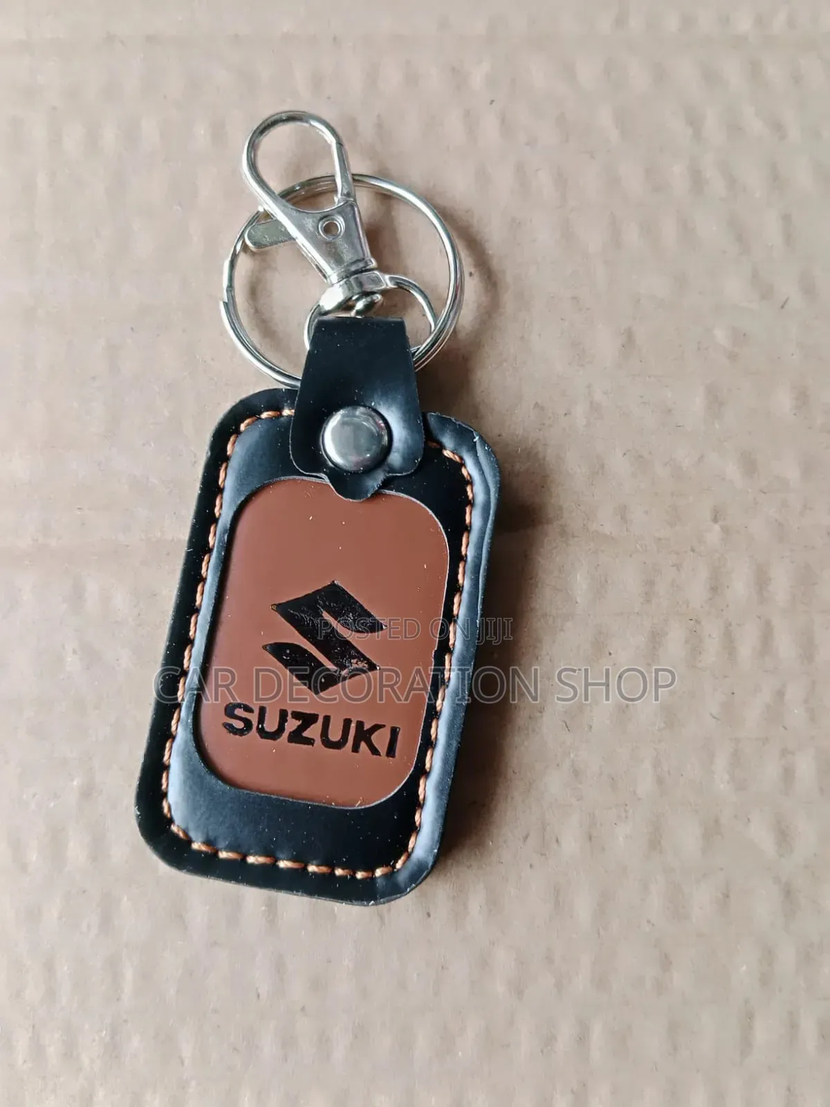 Suzuki Brown Logo Key Chain