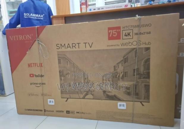 Pay on Delivery. Vitron 75inch Smart Tv. Verified