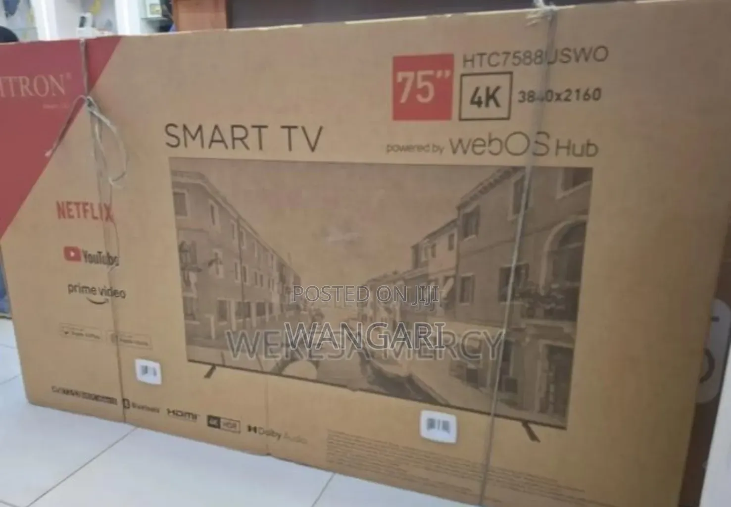 Pay on Delivery. Vitron 75inch Smart Tv. Verified