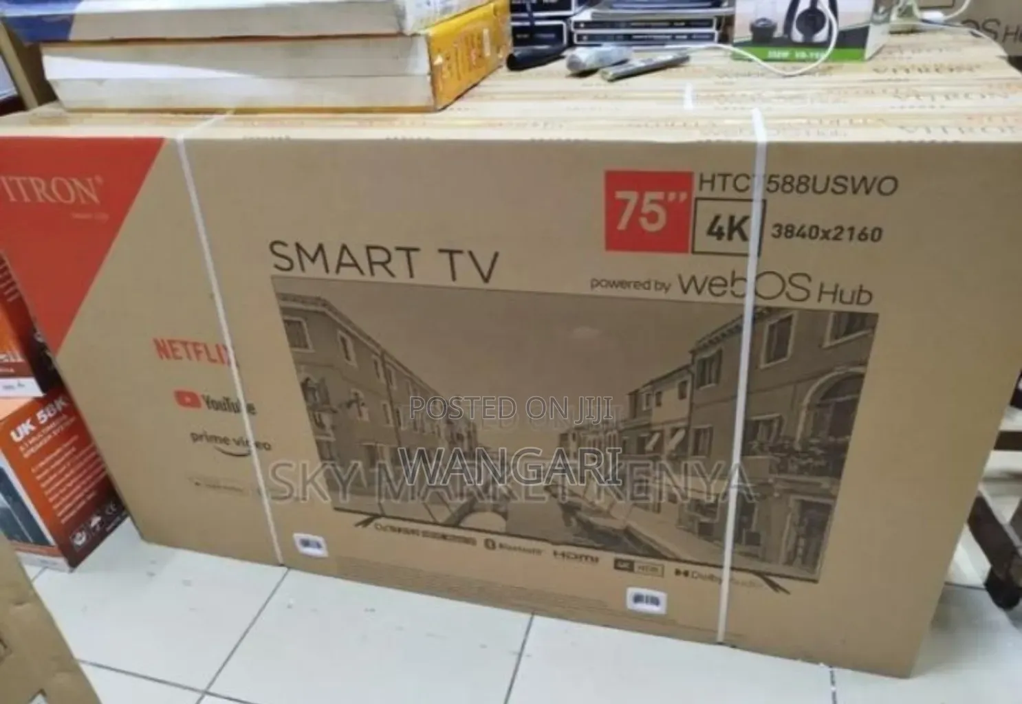 With Free Wall Mount Vitron 75inch Smart Tv