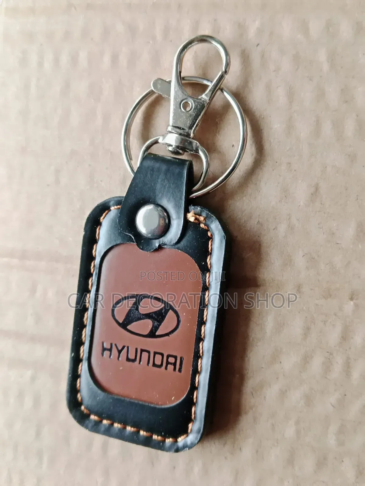 Hyundai Leather Key Chain