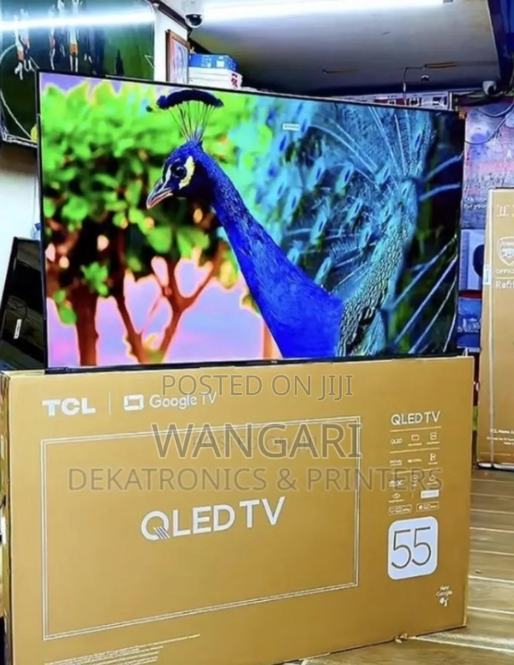 With Clarity TCL 55inch Qled Tv. Smart Tv