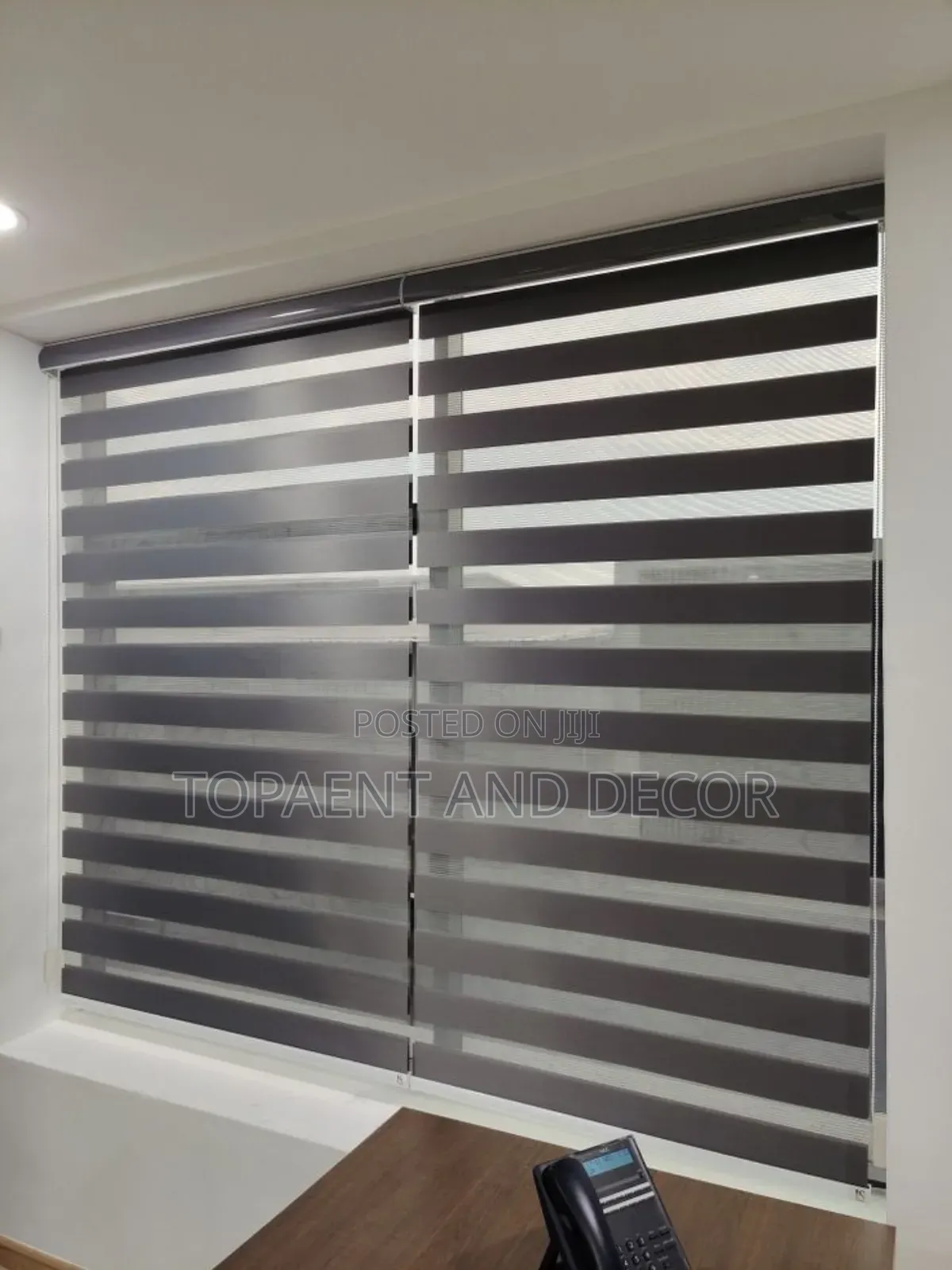 Grey Roller Up Blinds