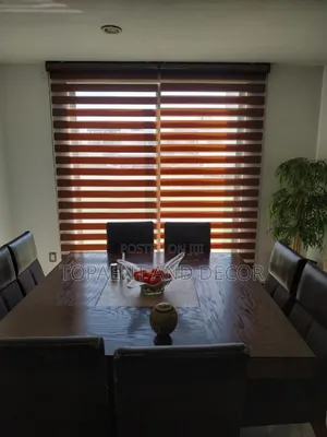 Brown Shade Roller Up Blinds