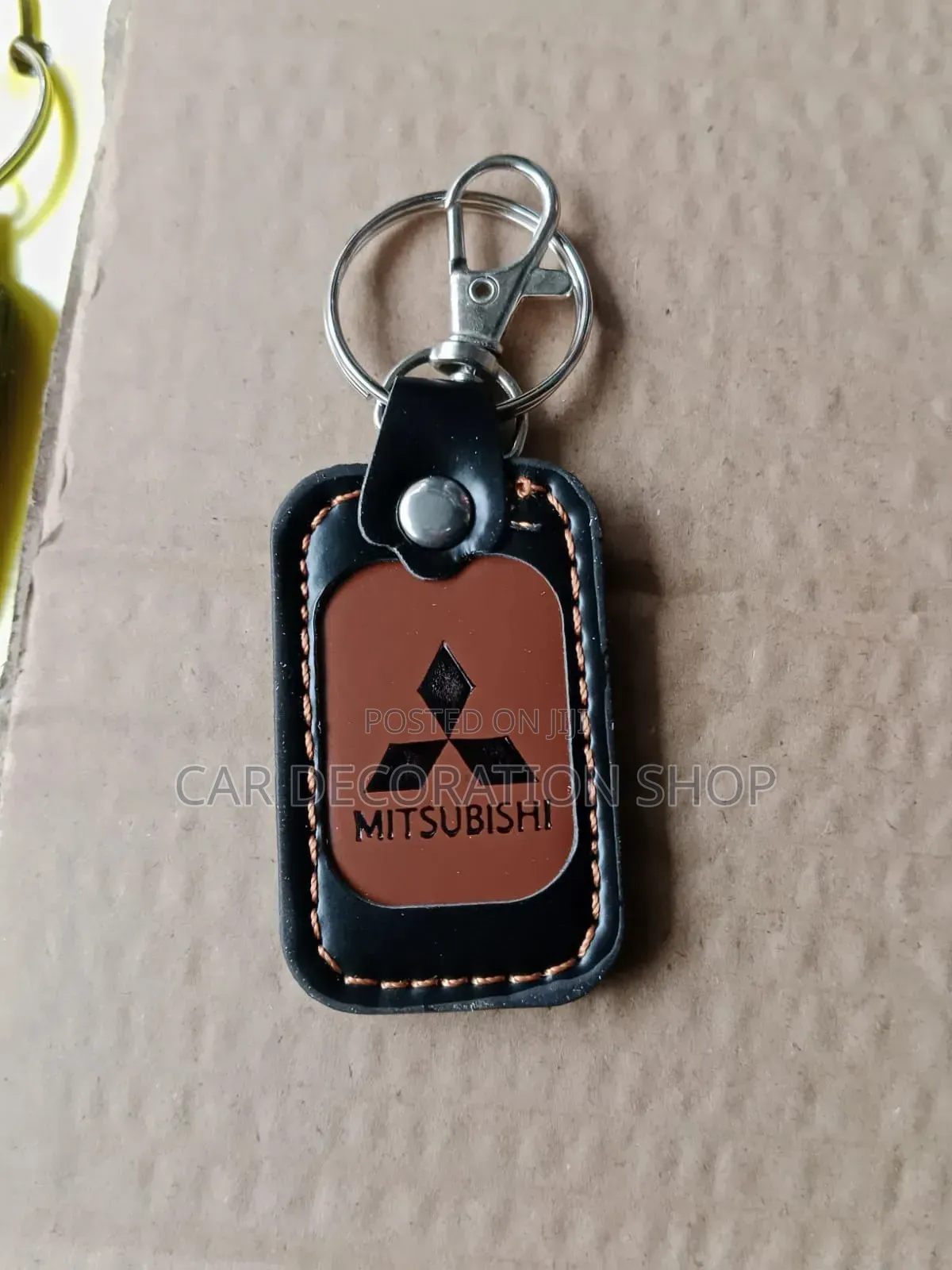 Mitsubishi Cars Customized Leather Key Chain Holders