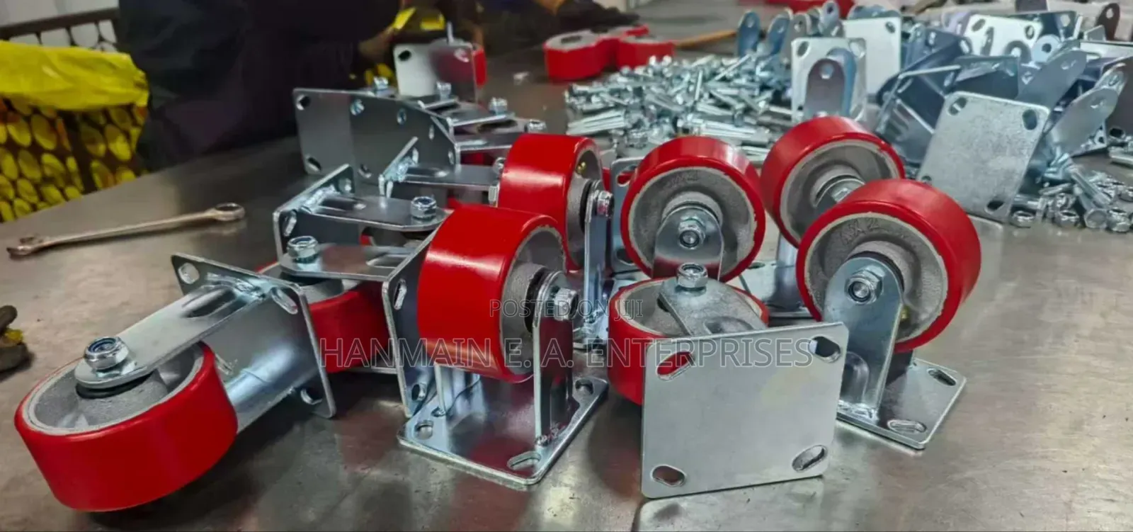 4",5",6" Industrial Pu Castor Wheels With Without Swivel