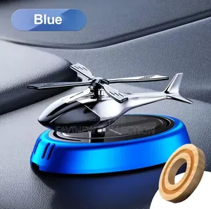 Solar Power Car Freshener Helicopter With Rotating Fan