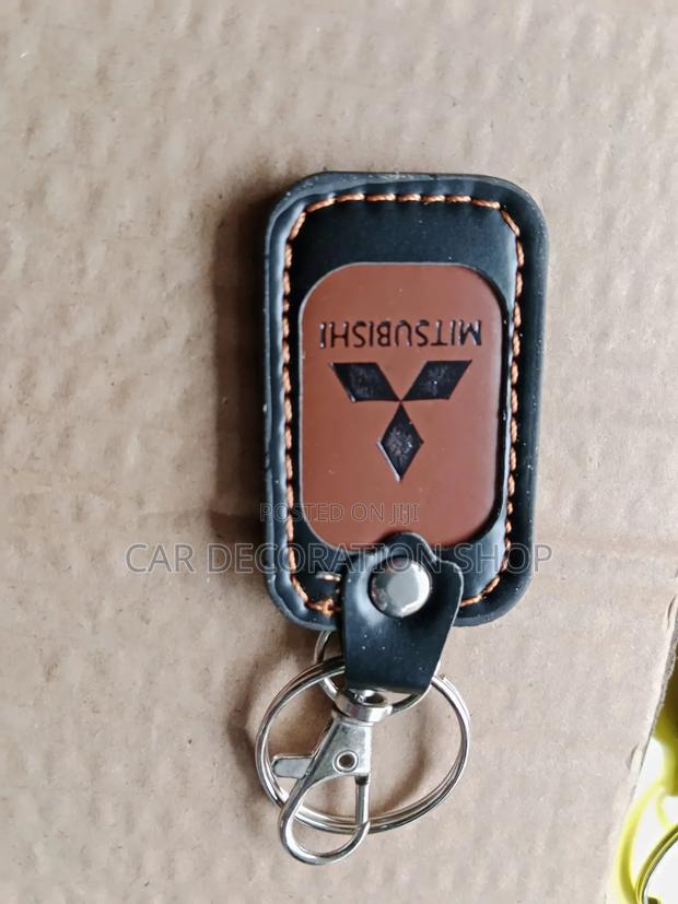 Mitsubishi Leather Look Key Chain - thumbnail 2