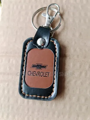 Chevrolet Leather Chipped Leather Key Chain With Logo