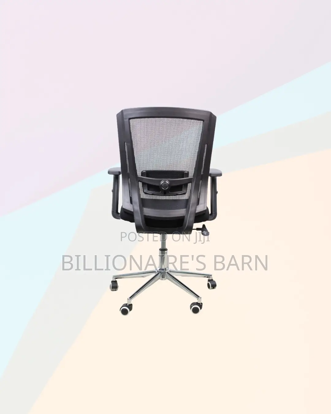 The Barn Origin Chair Mid Back Chrome Base Durable Adjustable