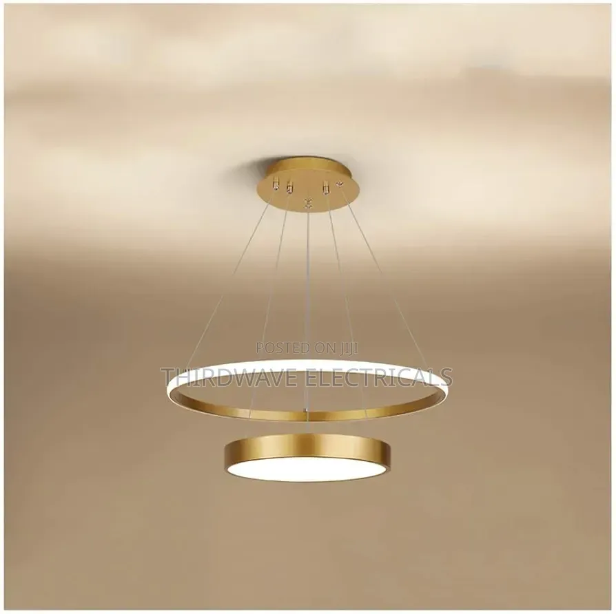 Modern Led Gold Ring Chandelier Pendant Light