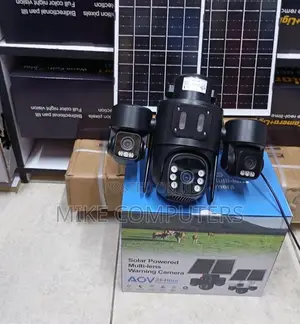Triple-Lens 4g Solar-Powered PTZ Security Camera