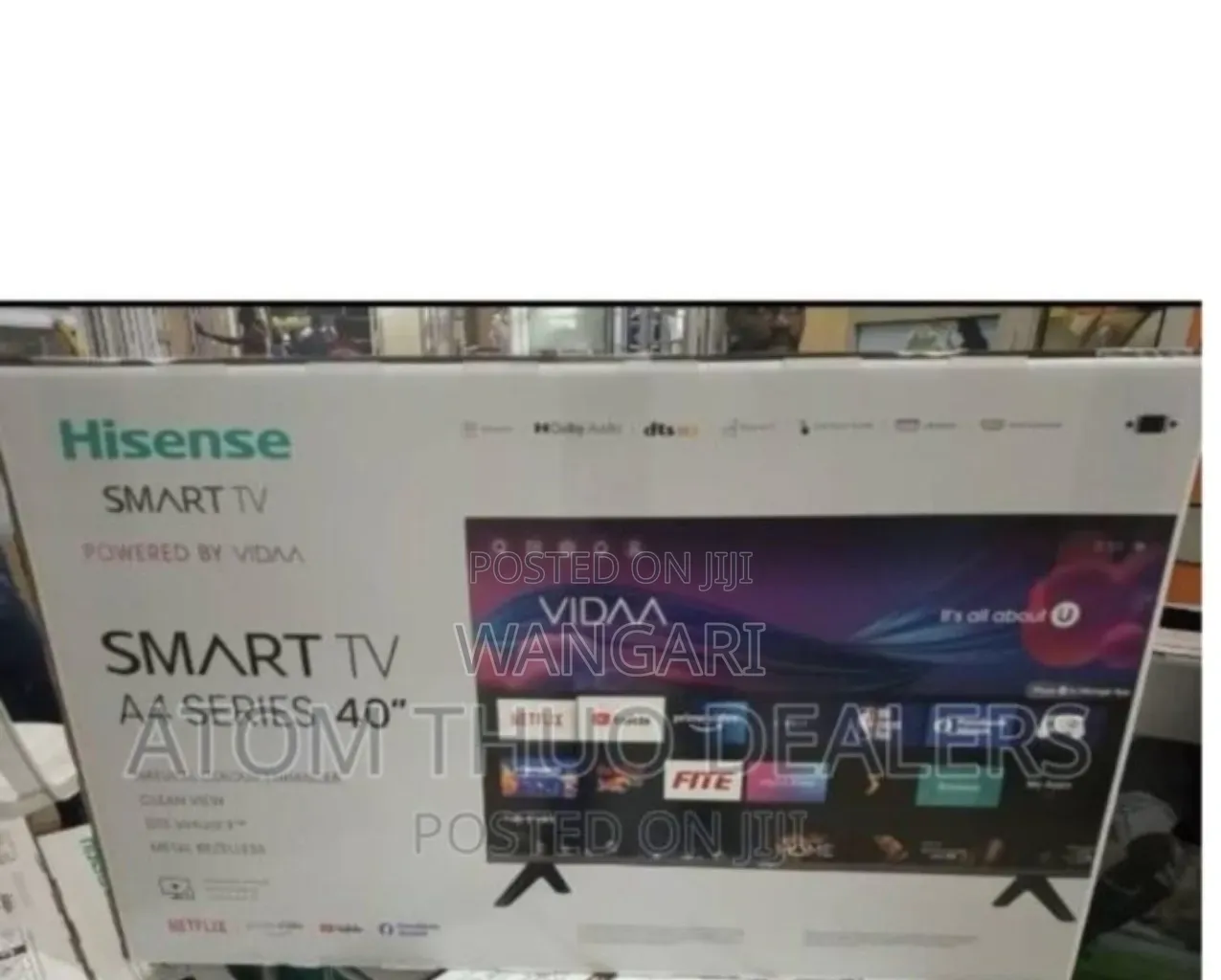 With Clarity Hisense 40inch Smart Tv6