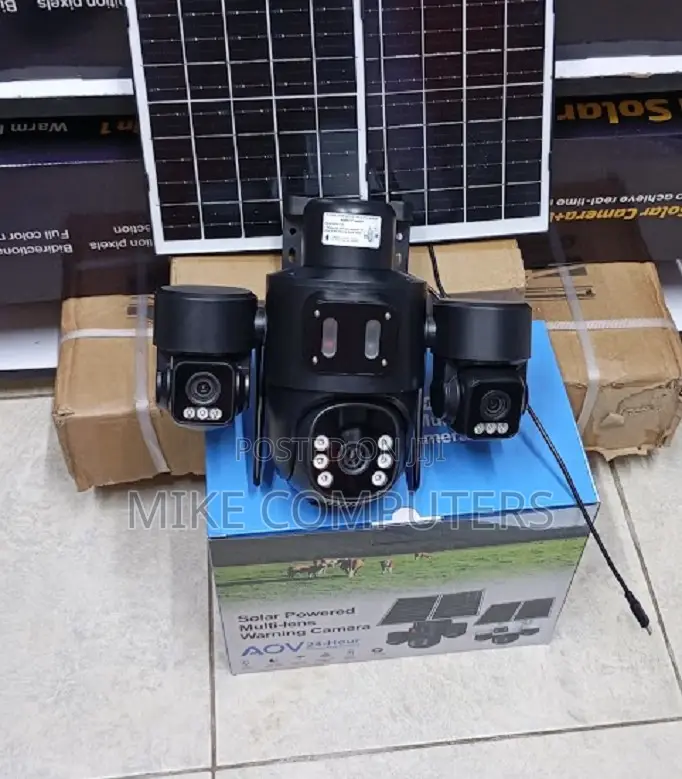 Hieasy Triple-Lens 4g Solar-Powered PTZ Security Camera