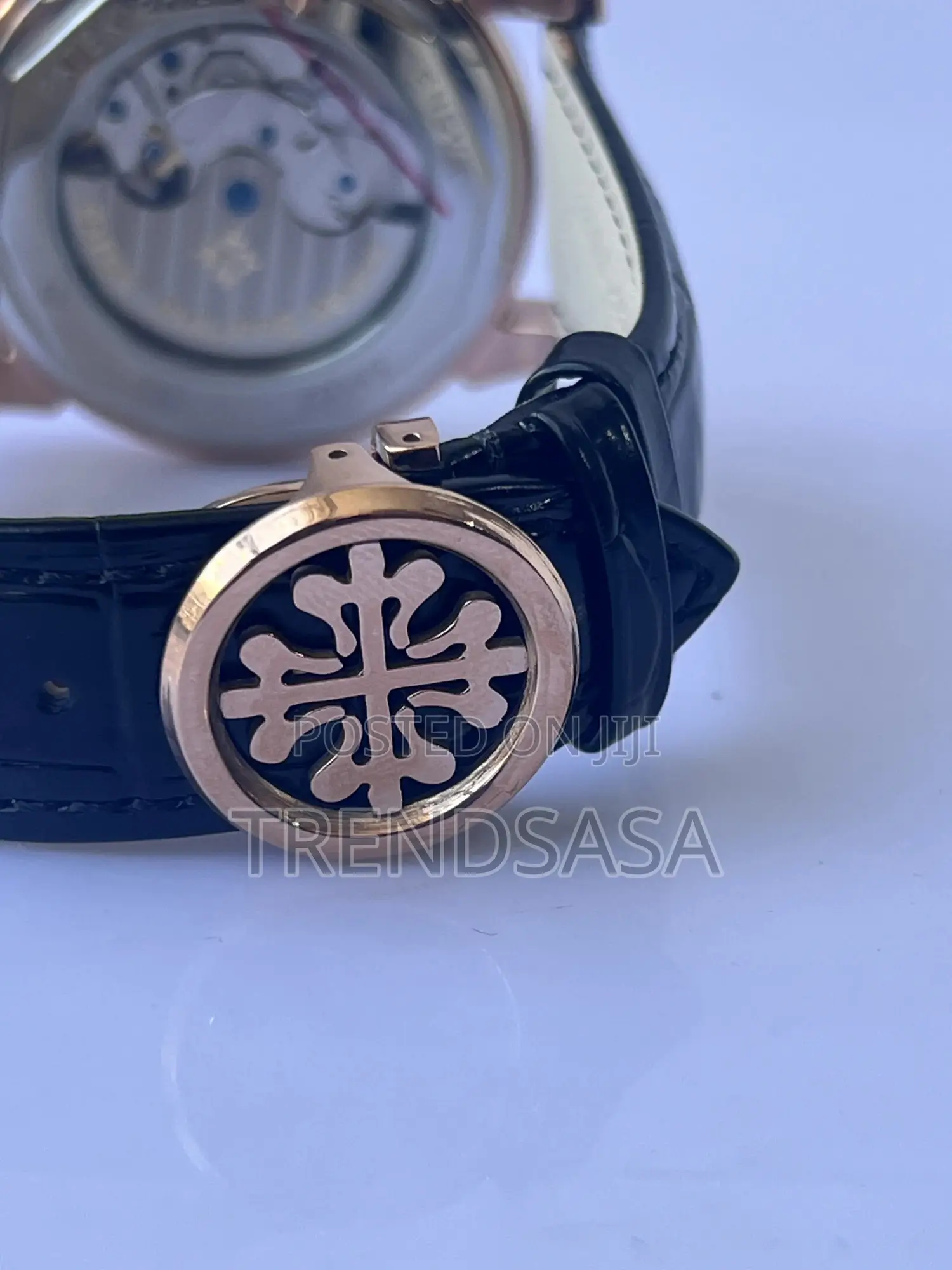 Patek Philippe Perpetual Calendar Black Dial Clear Stones