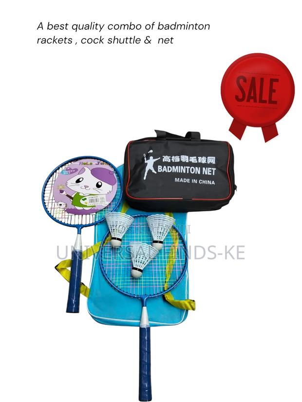 An Original Badminton Rackets ,Cock Shuttle and Net