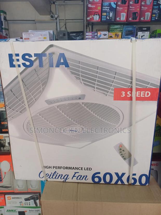 Estia Louvre Ceiling Fan With Remote - thumbnail 2