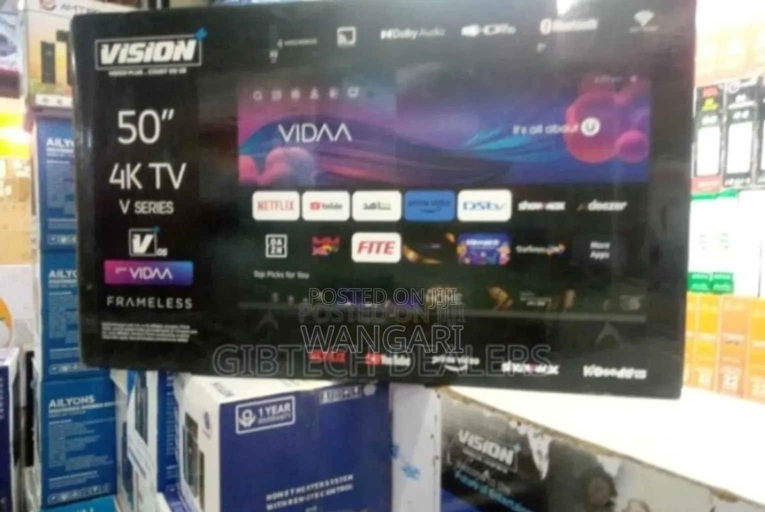 Vidaa Model-Vision 50inch Vidaa Smart Tv