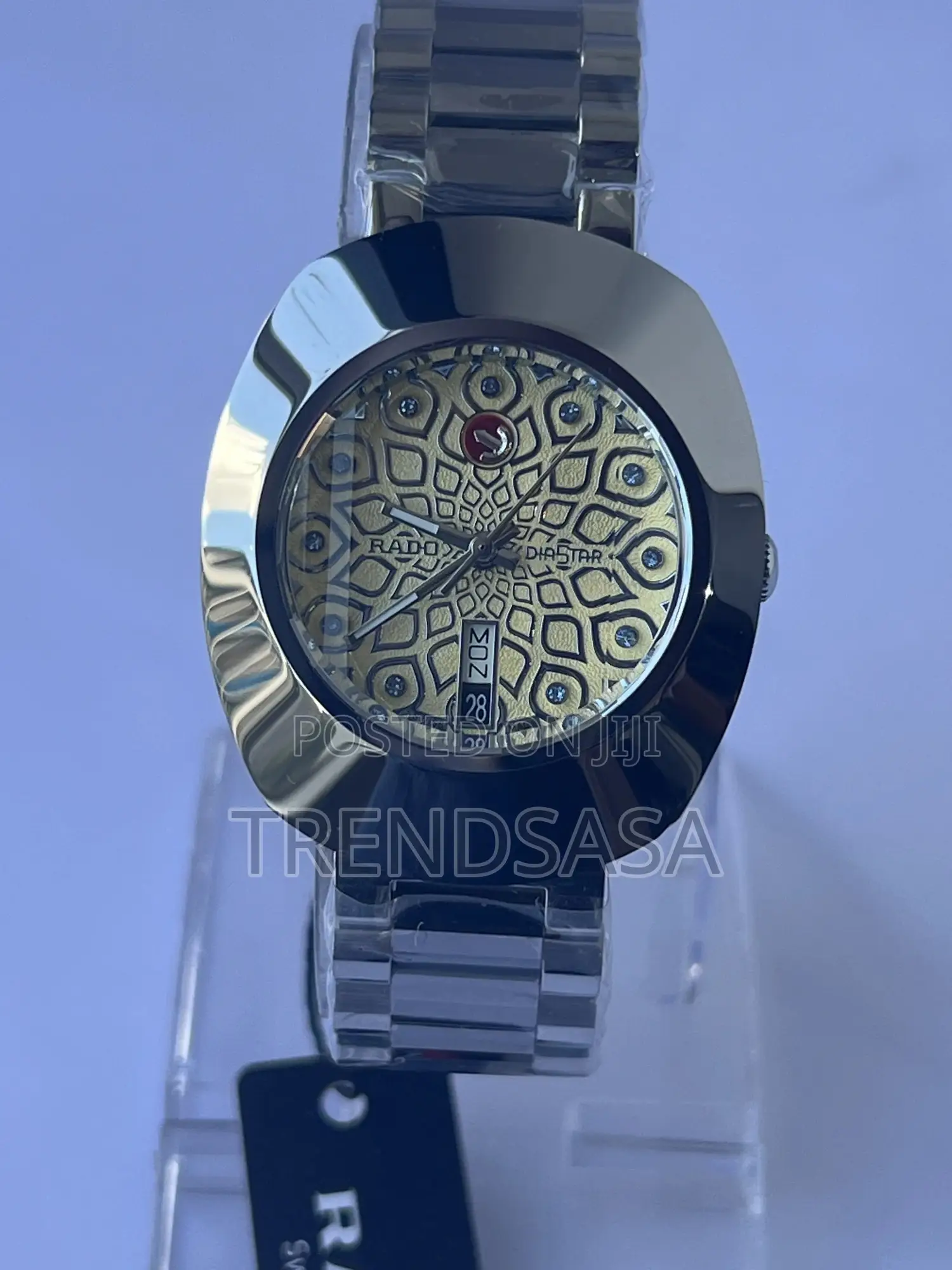 Rado Stainless Steel Pattern Dial Watch