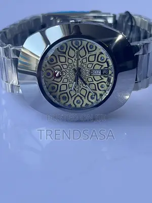 Rado Stainless Steel Pattern Dial Watch