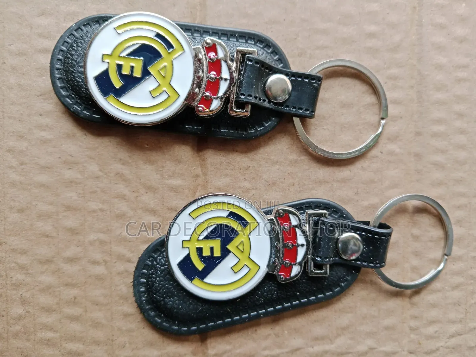 Football Club Fan Real Madrid Leather Key Chain