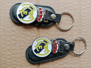 Football Club Fan Real Madrid Leather Key Chain