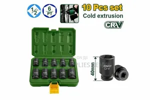 Jadever 1/2" Drive Impact Socket Set for Impact Wrenches Tire Repair