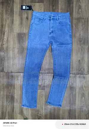 Quality Casual Denim Plain Slim Fit Jeans Trouser