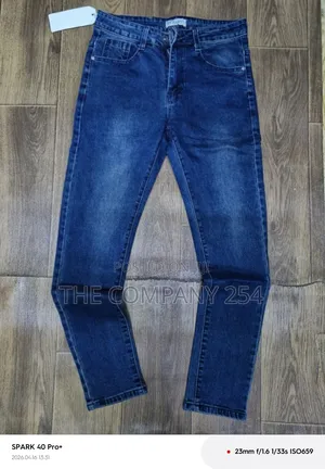 Quality Casual Denim Plain Slim Fit Jeans Trouser