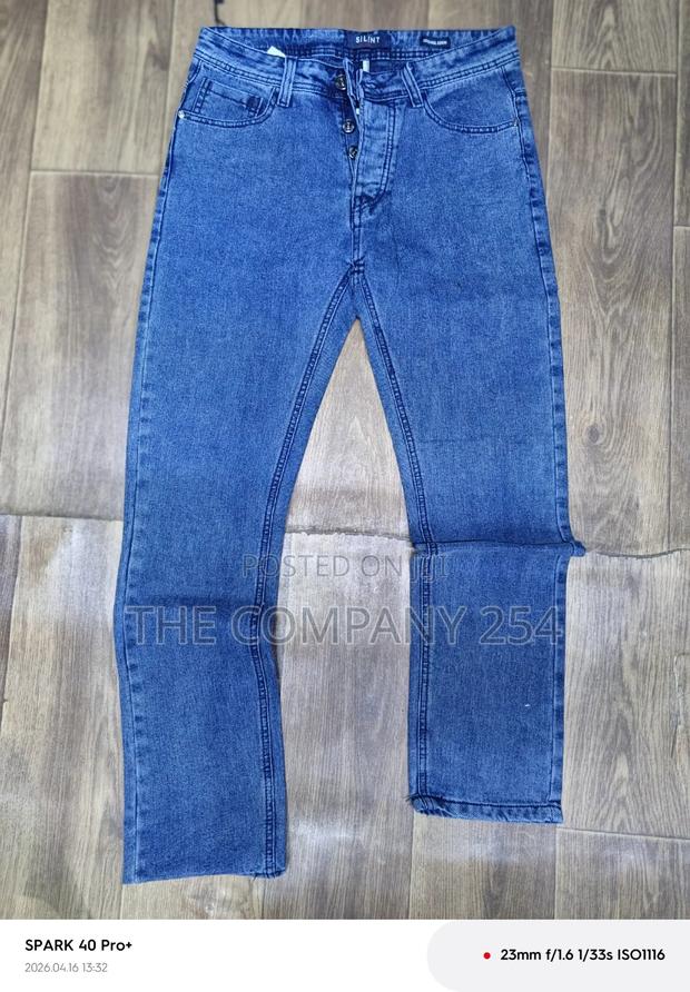 Quality Casual Denim Plain Slim Fit Jeans Trouser - thumbnail 7
