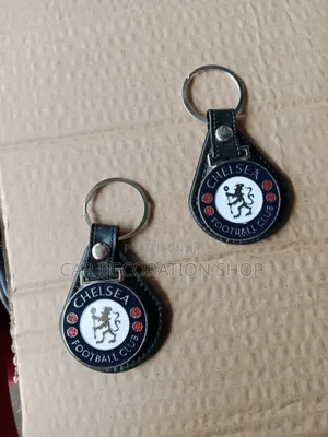 Chelsea Football Team Leather Look Key Chain