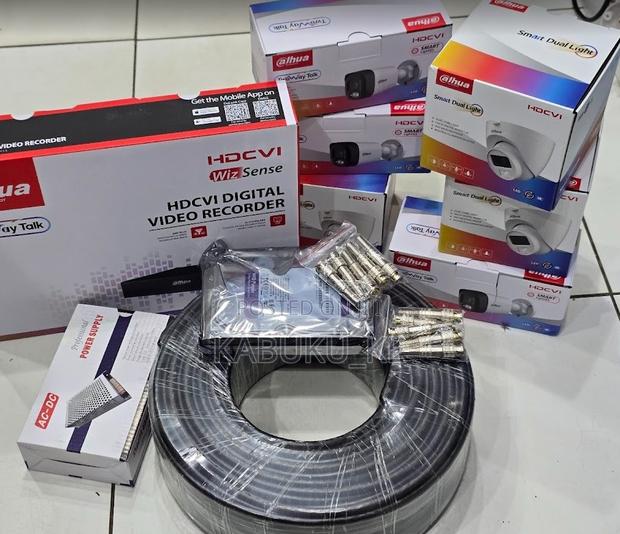 Smart Dahua 4 Channels Complete Kit CCTV Cameras Package Full Kit