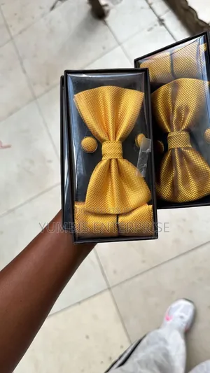 Yellow Gold Bowtie Set !_500