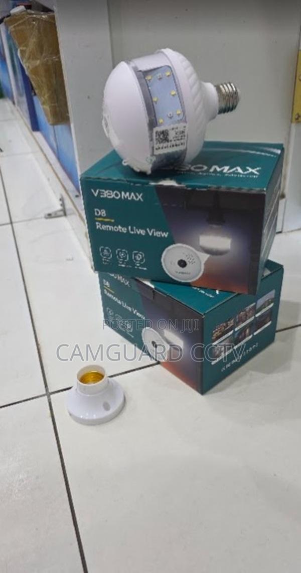Wireless 3mp Floodlight Bulb V380 Pro With Night Vision Cmos Sensor - main view