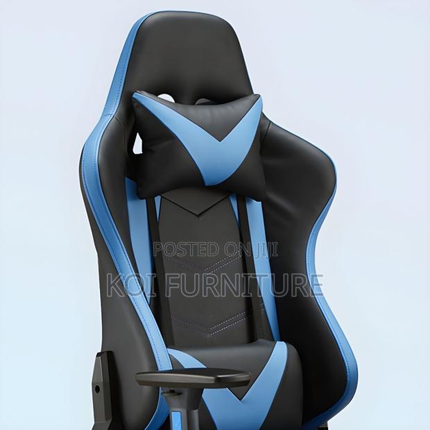 Office Chairs; High Back Gaming Executive Fabric Leather Seat - thumbnail 2