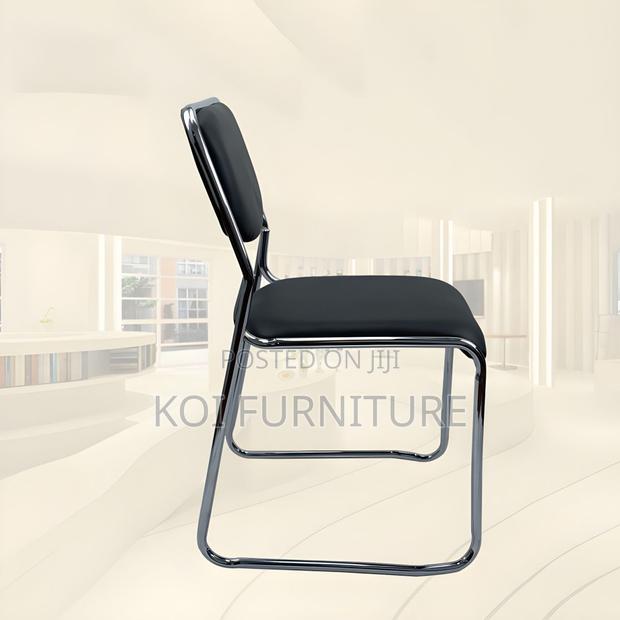 Office Chairs; Stackable Black Mid Backrest Visitors Catalina Seat - thumbnail 3