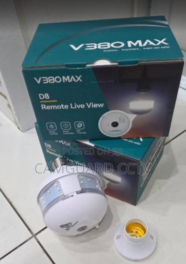 V380 Max Single Lens Nanny Wifi Bulb Camera