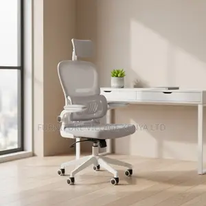 White Ergonomic Adjustable Mesh Seat