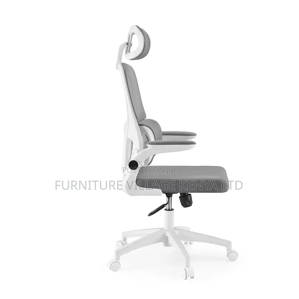 White Ergonomic Adjustable Mesh Seat