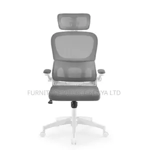 White Ergonomic Adjustable Mesh Seat