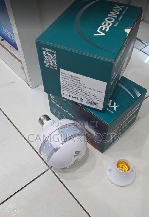 V380 Pro Bulb 3mp Hd Wireless E27 Bulb Holder Led Light CCTV