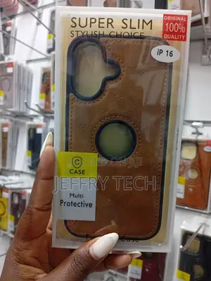 iPhone 16 Leather Protective Phone Case