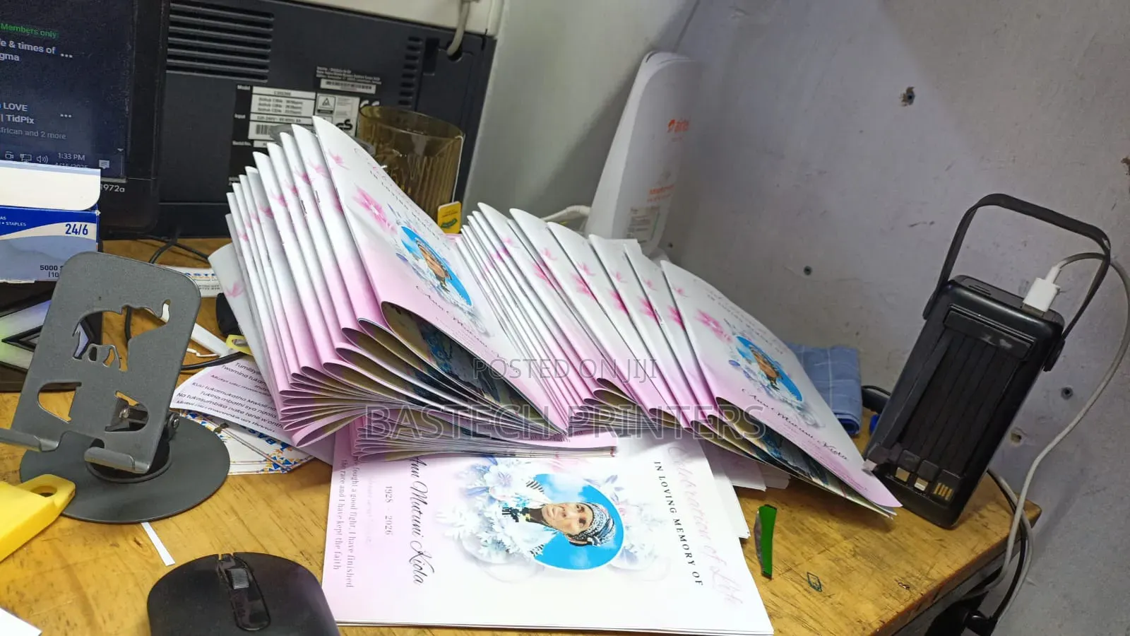 Eulogy Printing Services – A5 8 Pages